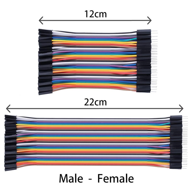 Aypzuke 10cm+20cm 240pcs Breadboard Jumper Wires Cable Kit, Male to Female, Female to Male, Compatible for Arduino and Raspberry Pi - Image 3